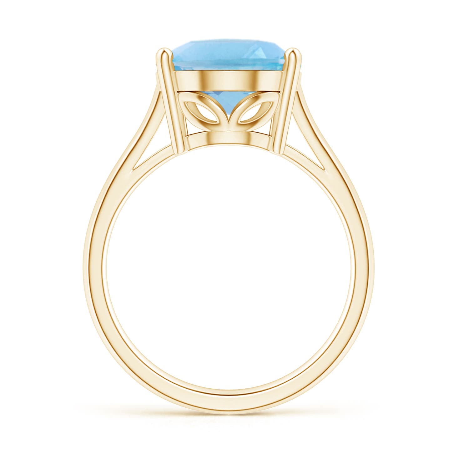 A - Swiss Blue Topaz / 7.2 CT / 14 KT Yellow Gold