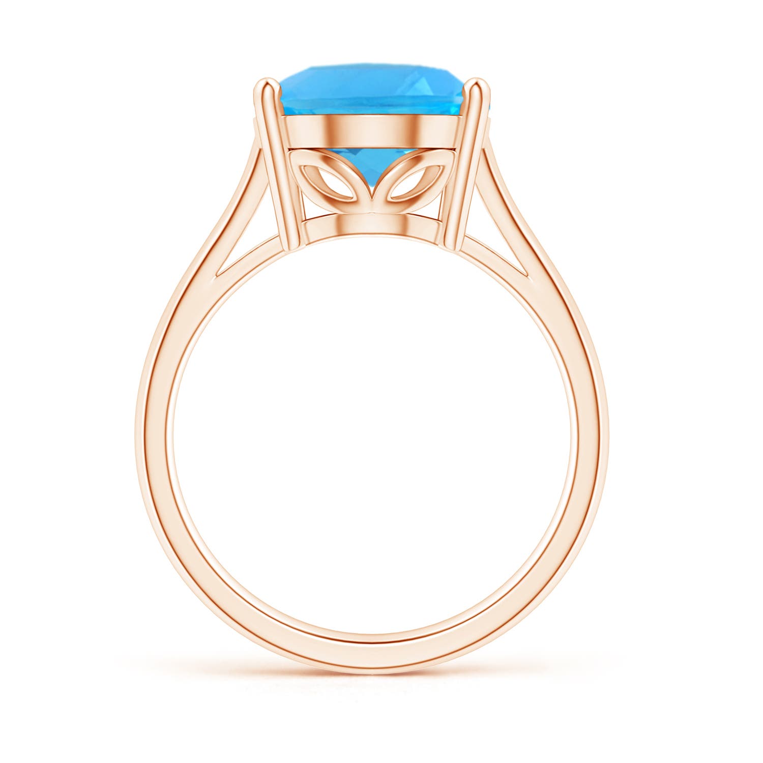 AAA - Swiss Blue Topaz / 7.2 CT / 14 KT Rose Gold