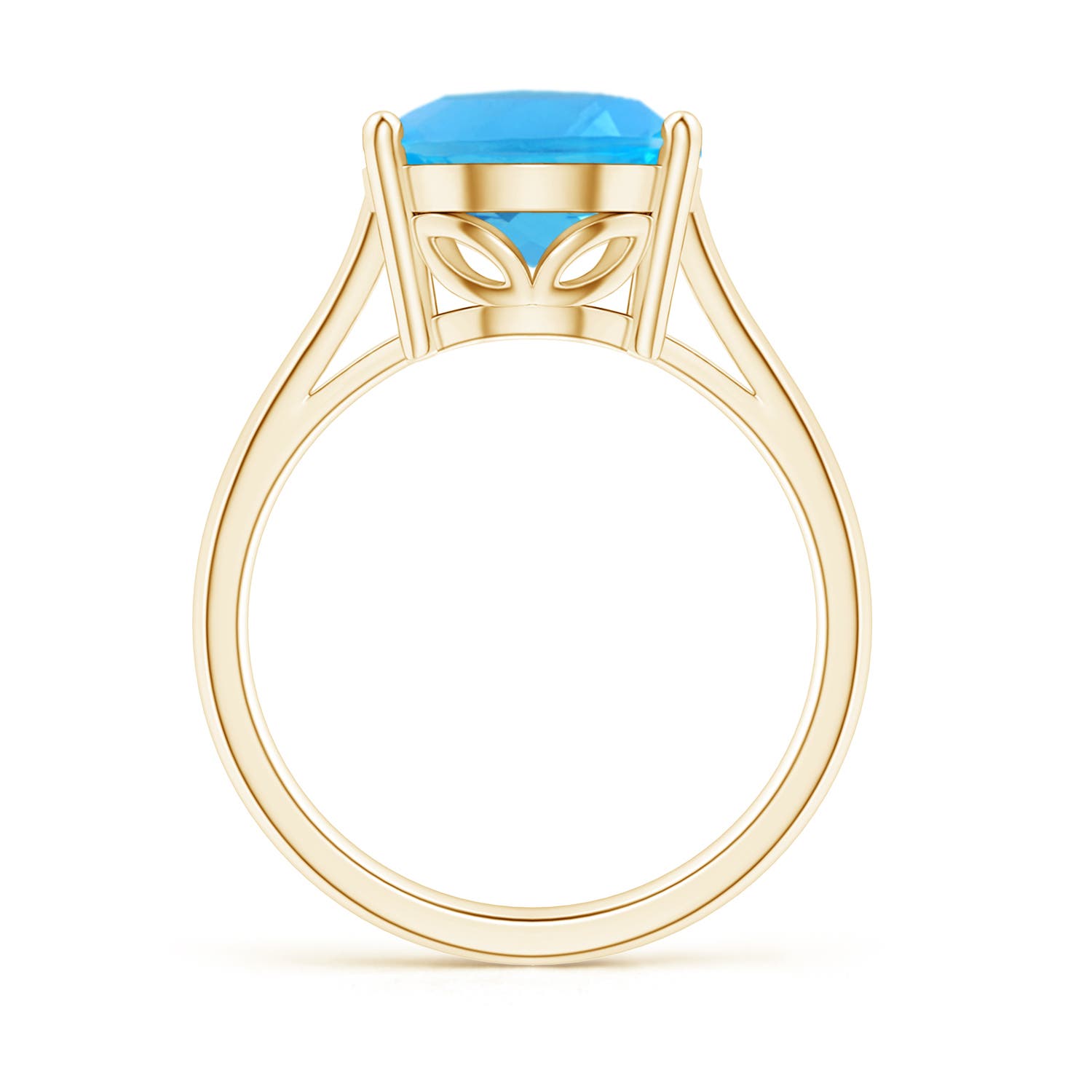 AAA - Swiss Blue Topaz / 7.2 CT / 14 KT Yellow Gold