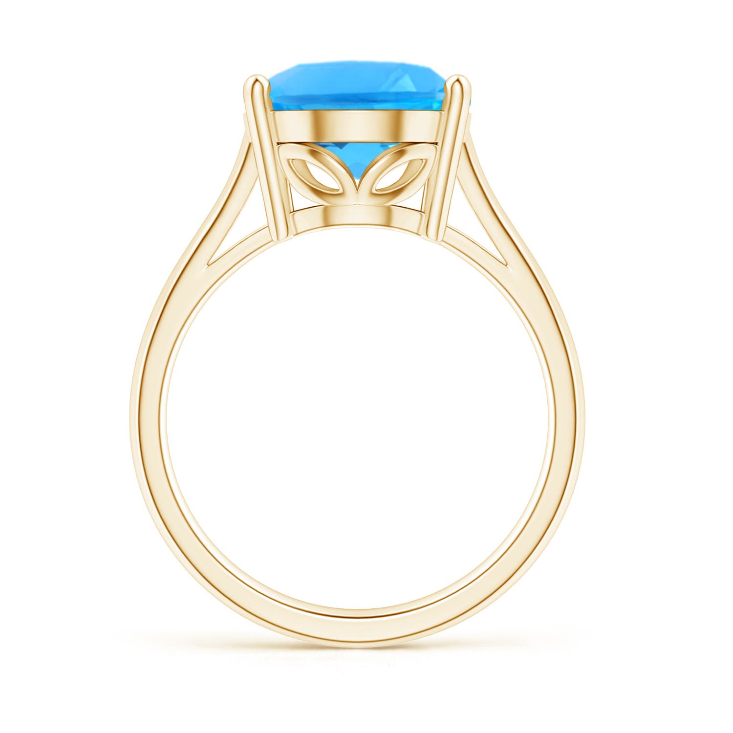 AAAA - Swiss Blue Topaz / 7.2 CT / 14 KT Yellow Gold