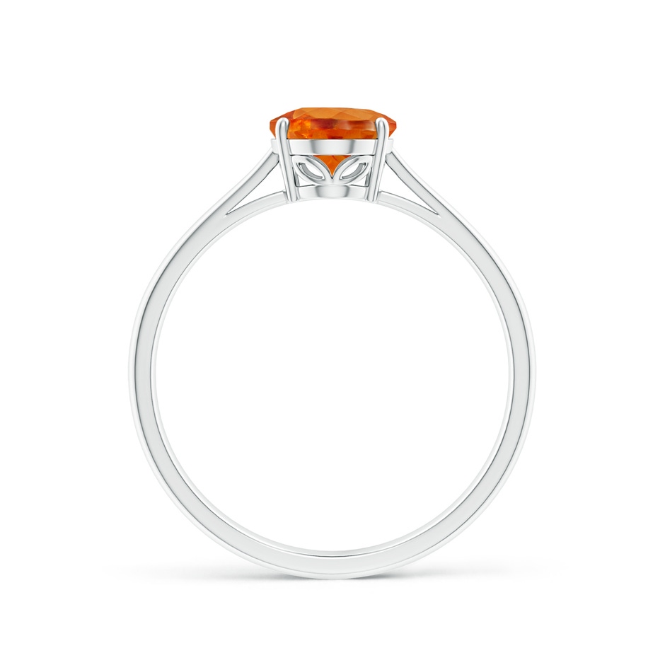 8x6mm AAA Oval Solitaire Spessartite Cocktail Ring in White Gold side-1