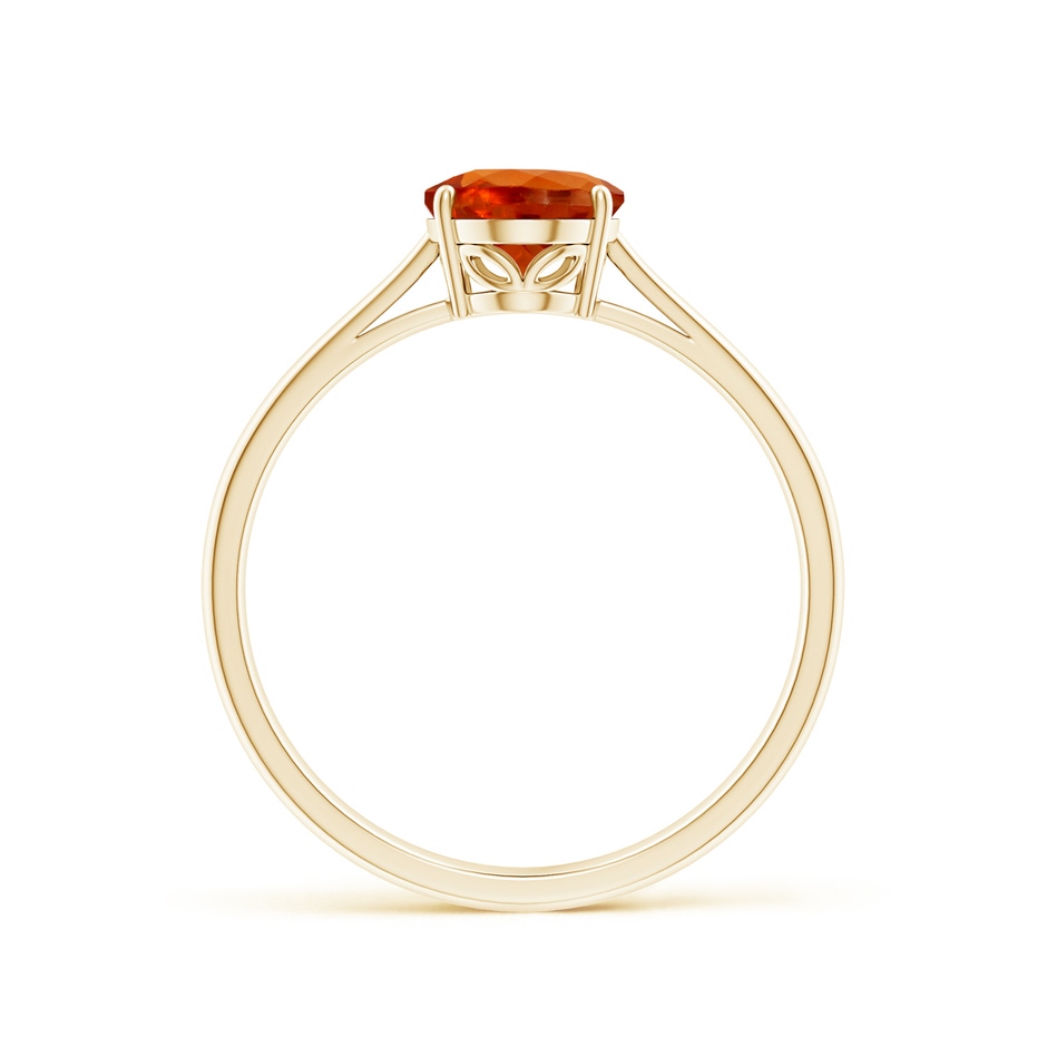 8x6mm AAAA Oval Solitaire Spessartite Cocktail Ring in Yellow Gold side-1