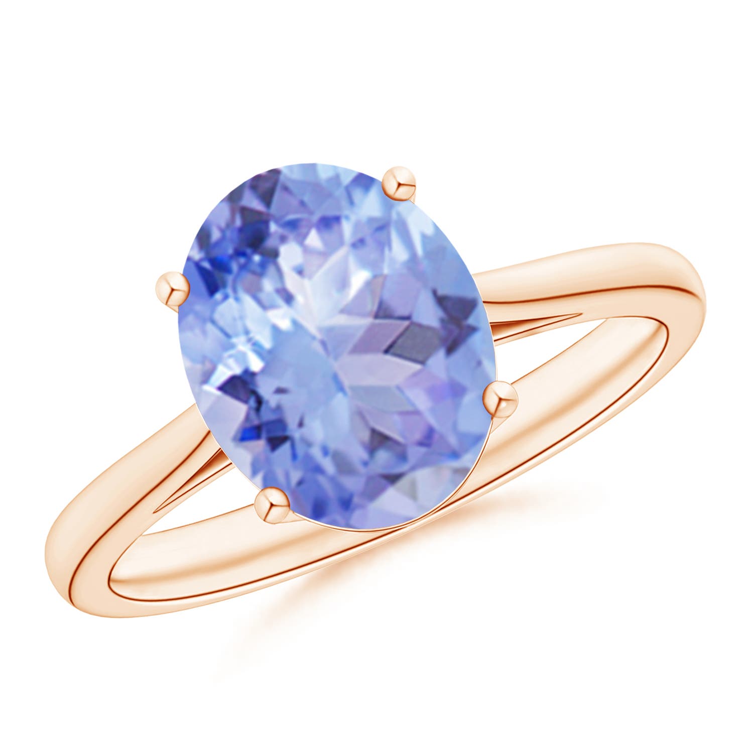 A - Tanzanite / 2.9 CT / 14 KT Rose Gold