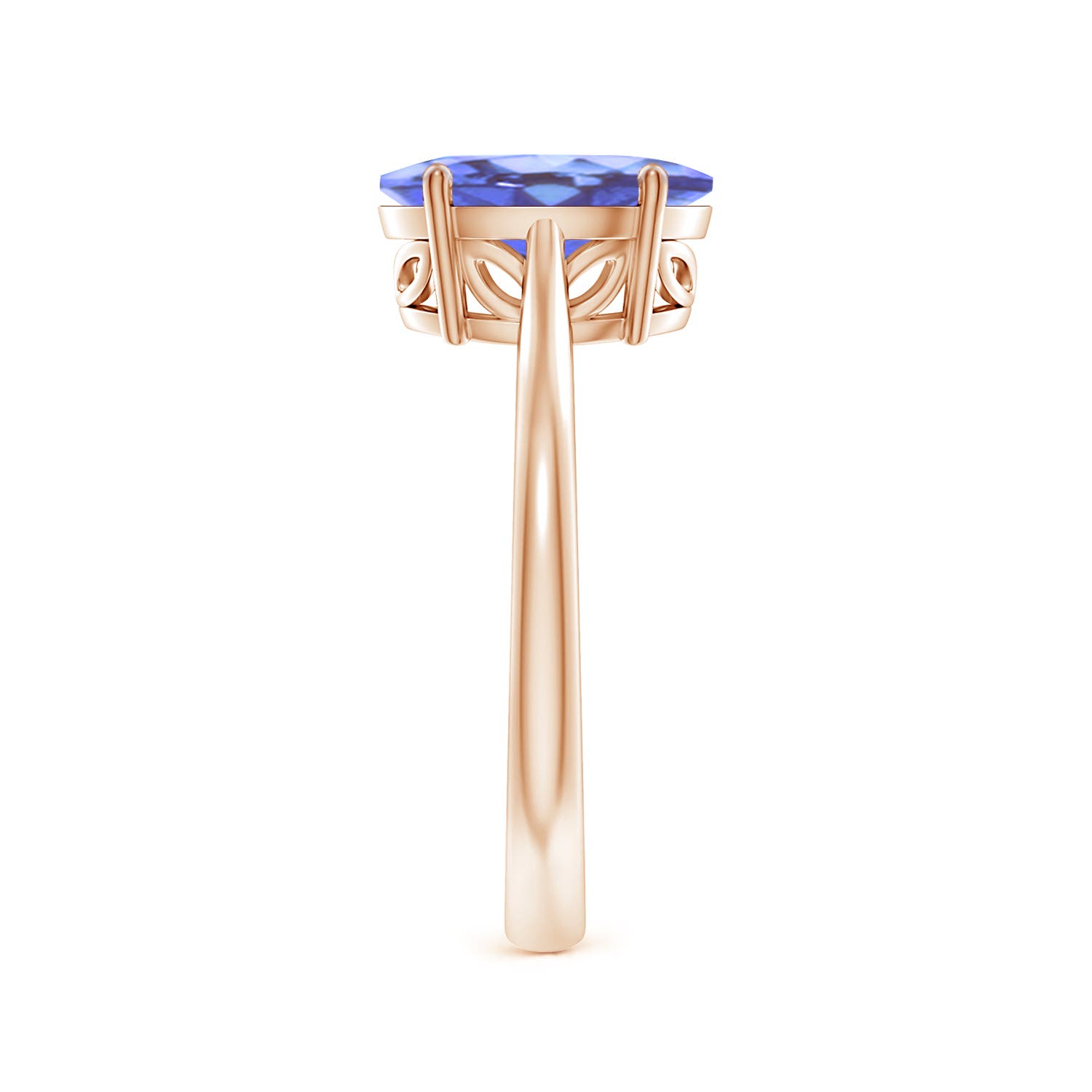 A - Tanzanite / 2.9 CT / 14 KT Rose Gold