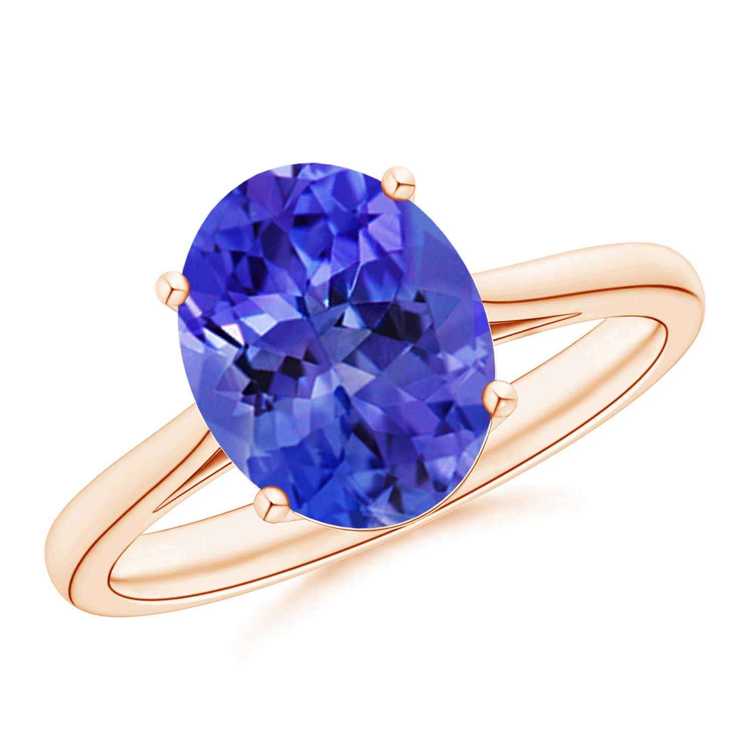 AAA - Tanzanite / 2.9 CT / 14 KT Rose Gold