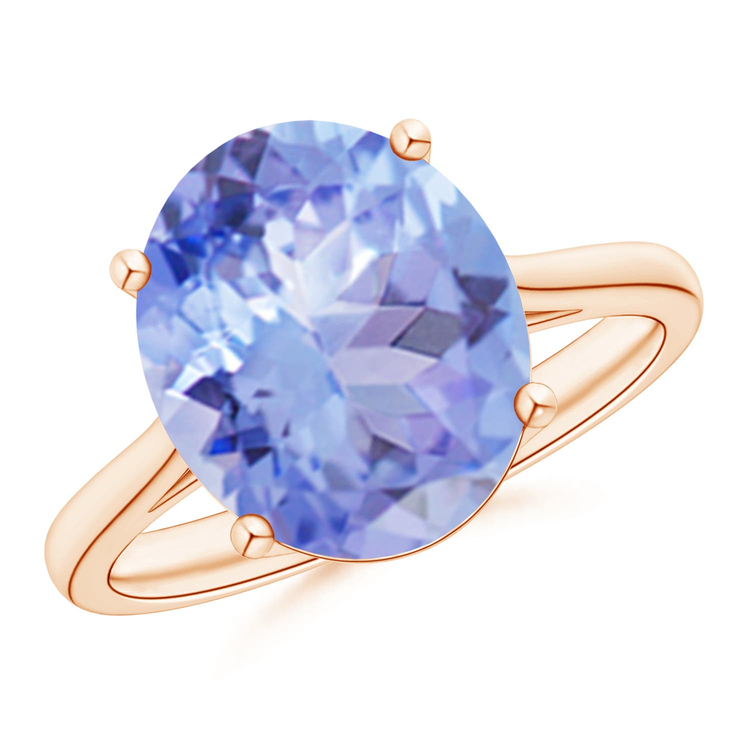 A - Tanzanite / 4.8 CT / 14 KT Rose Gold