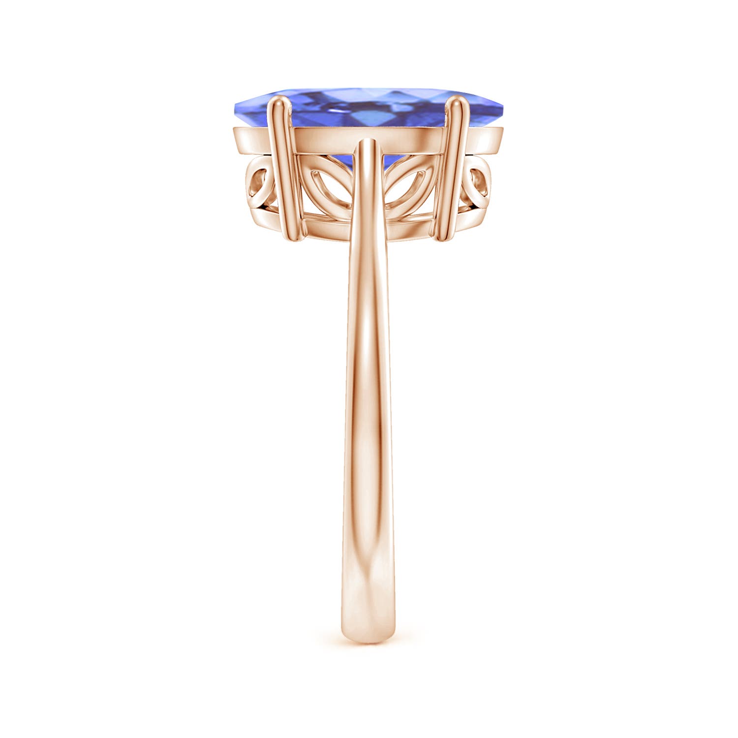 A - Tanzanite / 4.8 CT / 14 KT Rose Gold