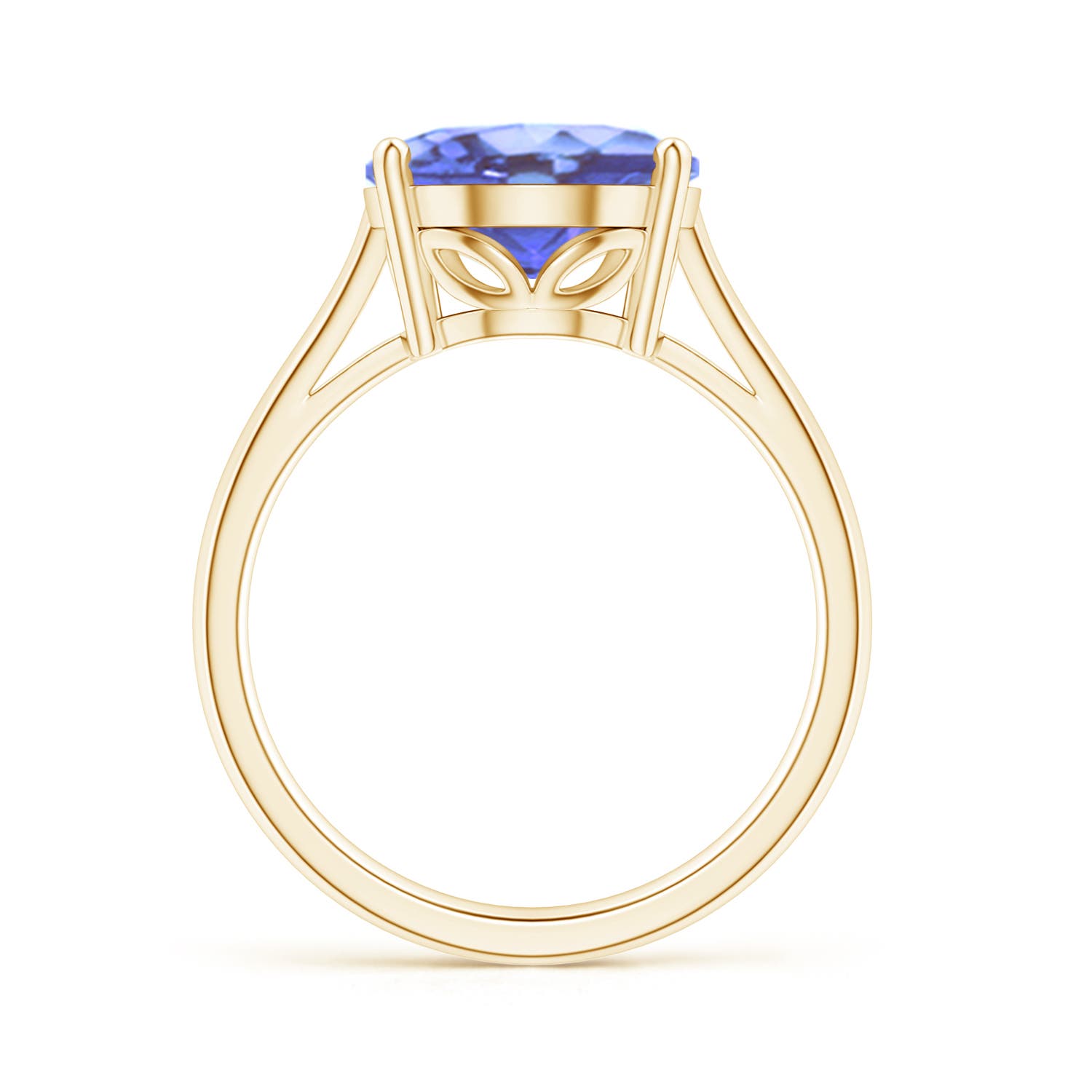 A - Tanzanite / 4.8 CT / 14 KT Yellow Gold