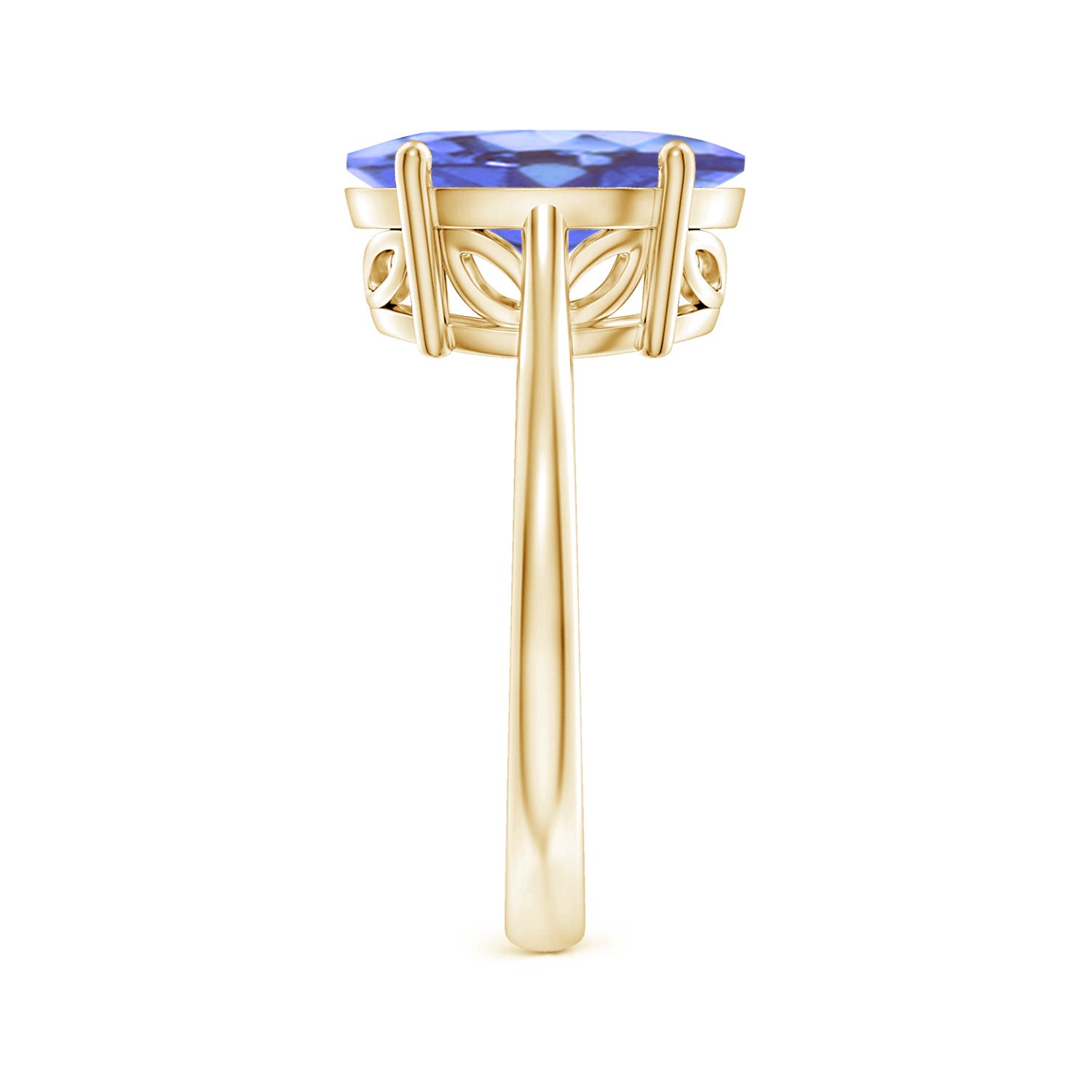 A - Tanzanite / 4.8 CT / 14 KT Yellow Gold