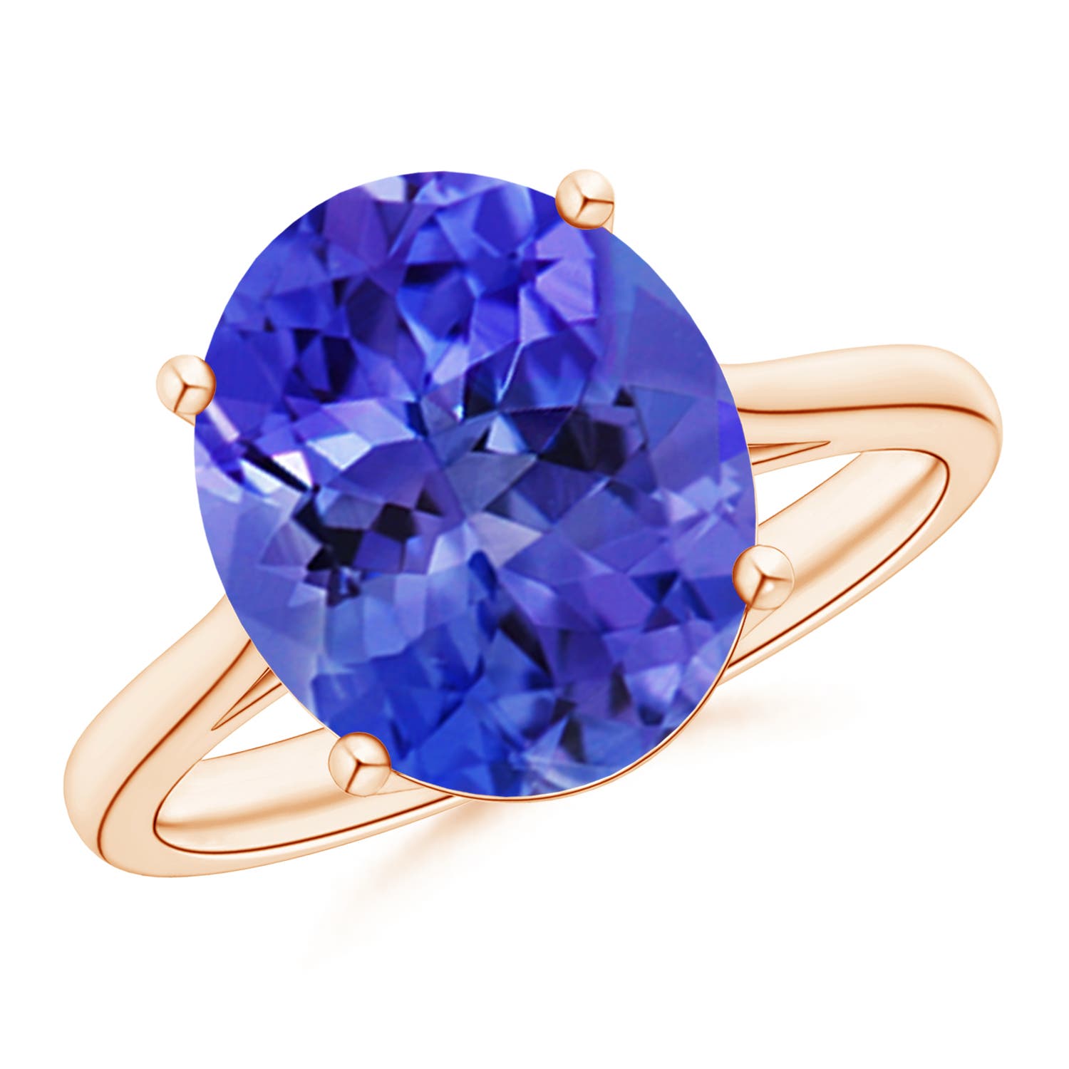 AAA - Tanzanite / 4.8 CT / 14 KT Rose Gold