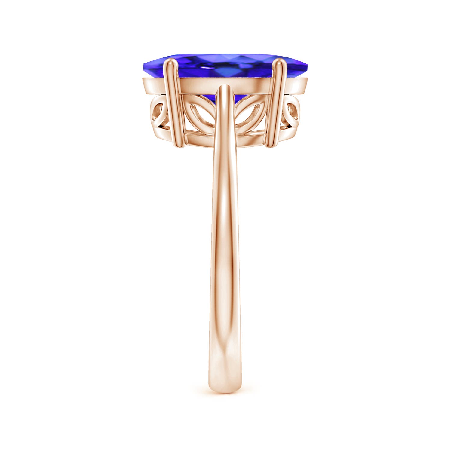 AAA - Tanzanite / 4.8 CT / 14 KT Rose Gold