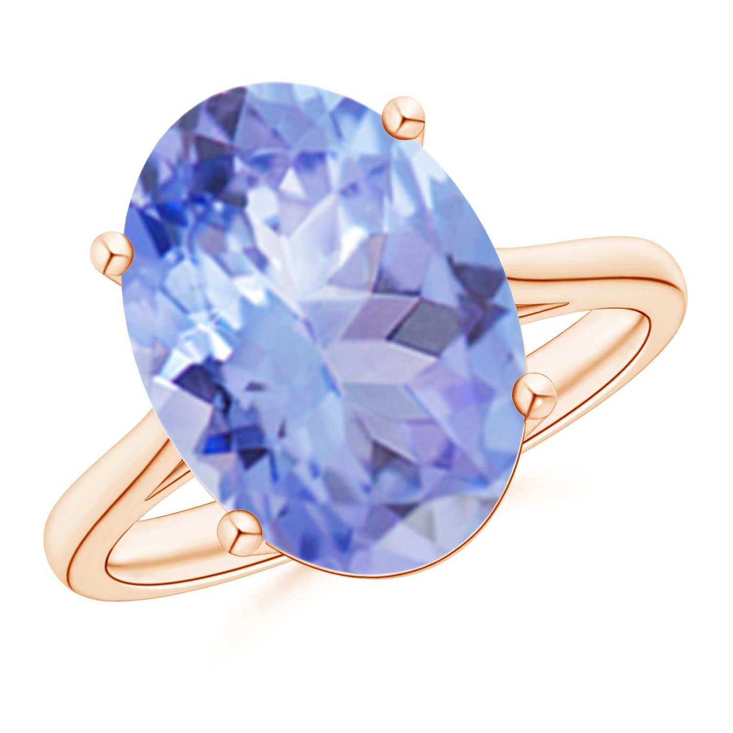 A - Tanzanite / 6 CT / 14 KT Rose Gold