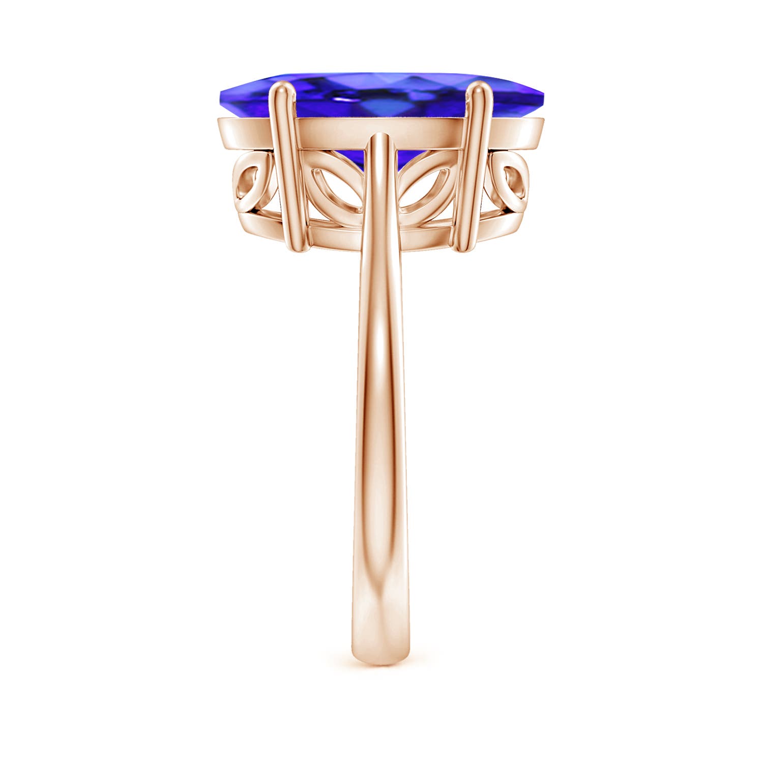 AAA - Tanzanite / 6 CT / 14 KT Rose Gold