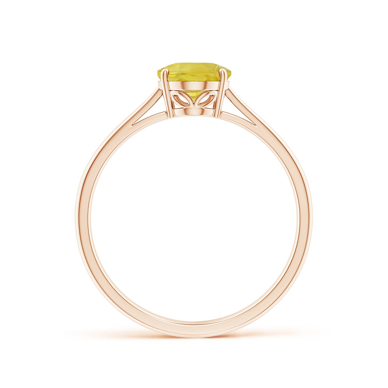 A - Yellow Sapphire / 1.5 CT / 14 KT Rose Gold