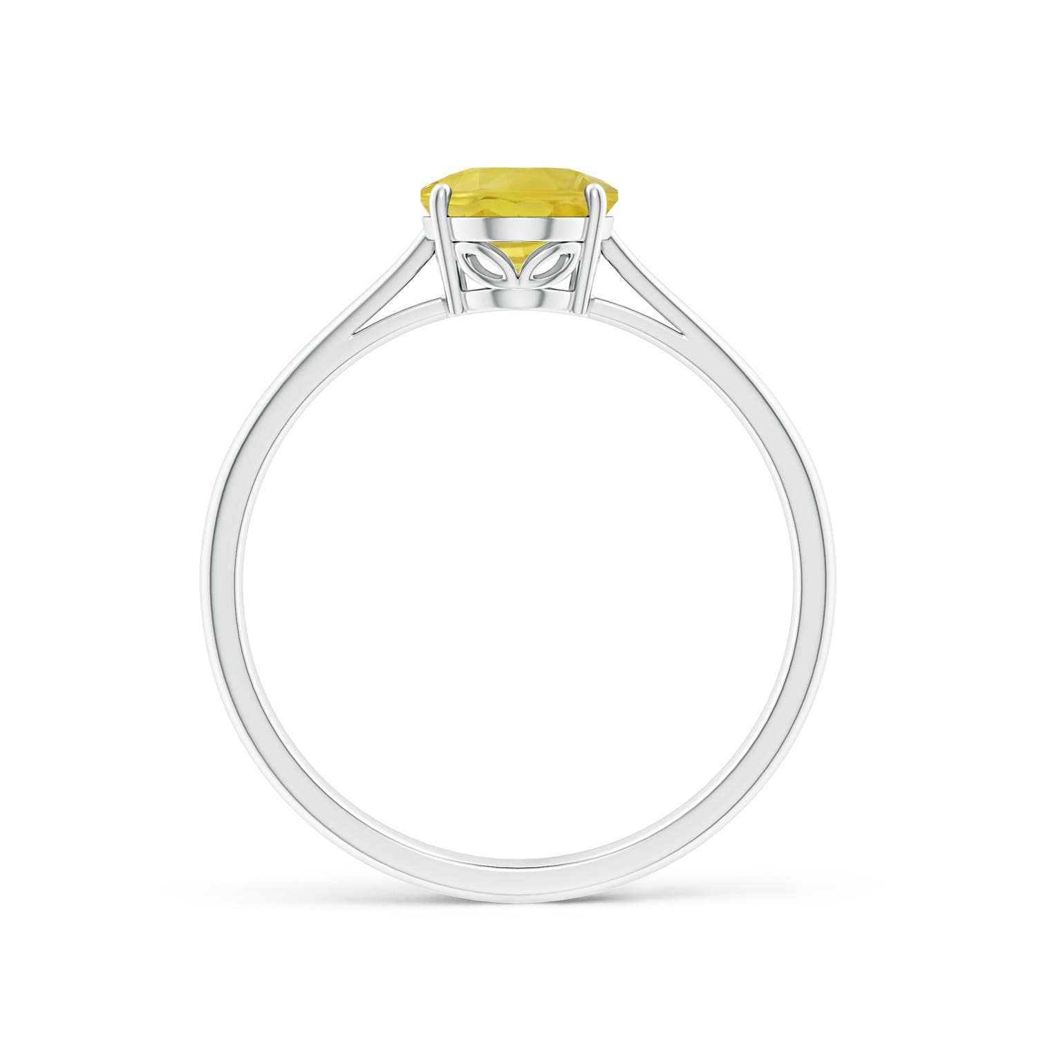 A - Yellow Sapphire / 1.5 CT / 14 KT White Gold