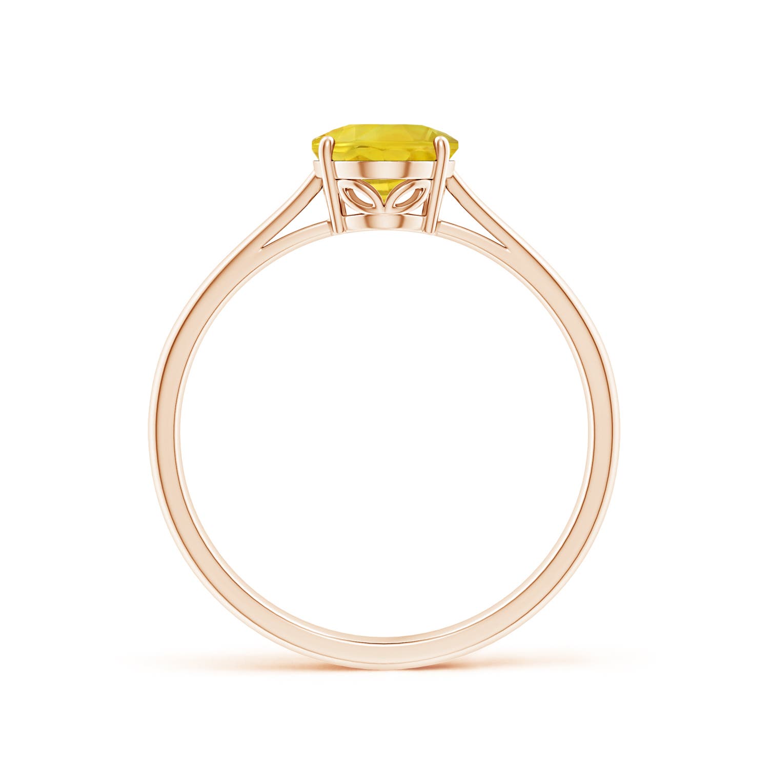 AA - Yellow Sapphire / 1.5 CT / 14 KT Rose Gold