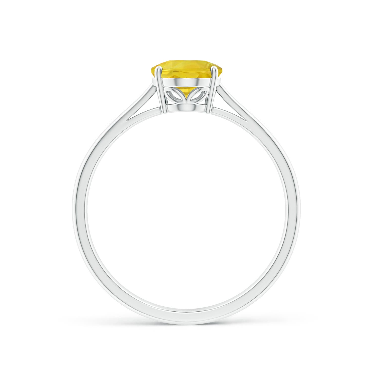 AA - Yellow Sapphire / 1.5 CT / 14 KT White Gold