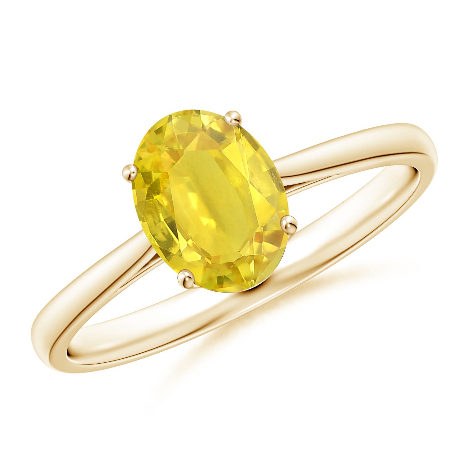 AA - Yellow Sapphire / 1.5 CT / 14 KT Yellow Gold