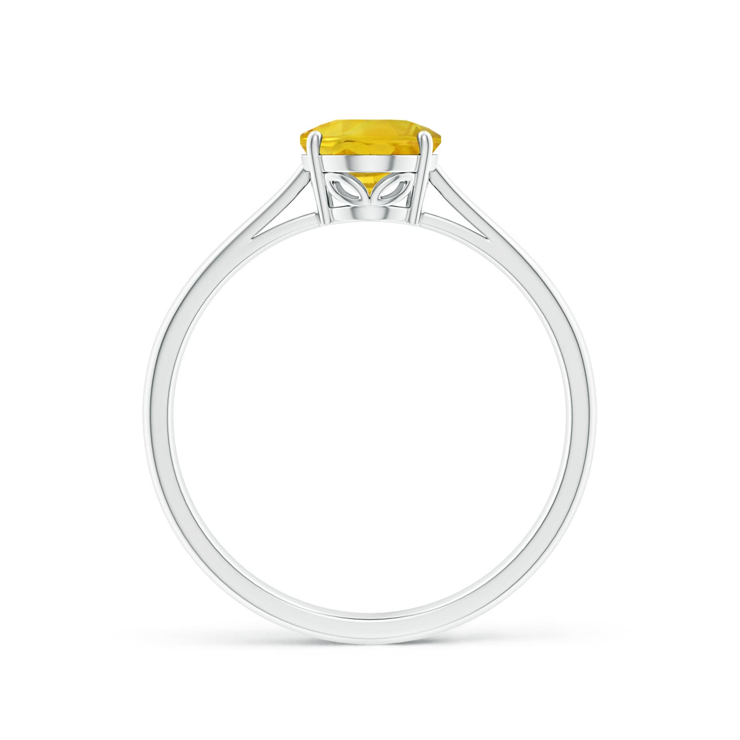 AAA - Yellow Sapphire / 1.5 CT / 14 KT White Gold