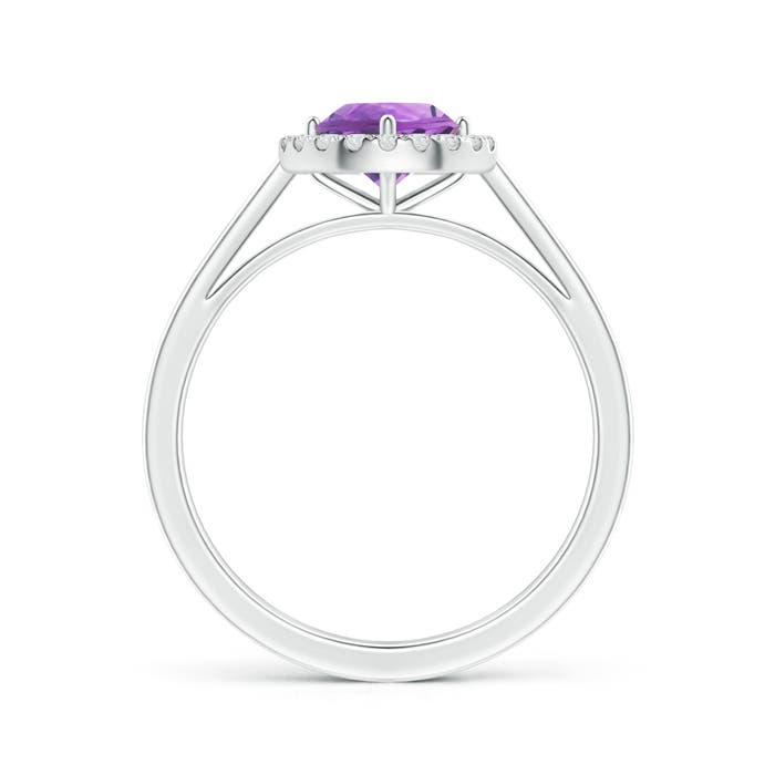 A - Amethyst / 0.92 CT / 14 KT White Gold