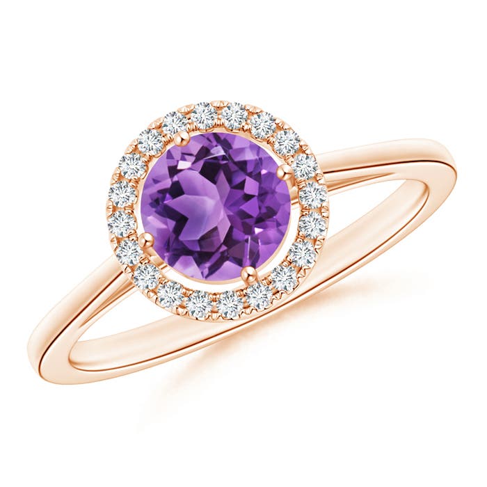 AA - Amethyst / 0.92 CT / 14 KT Rose Gold