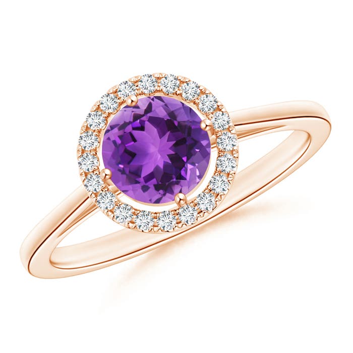 AAA - Amethyst / 0.92 CT / 14 KT Rose Gold