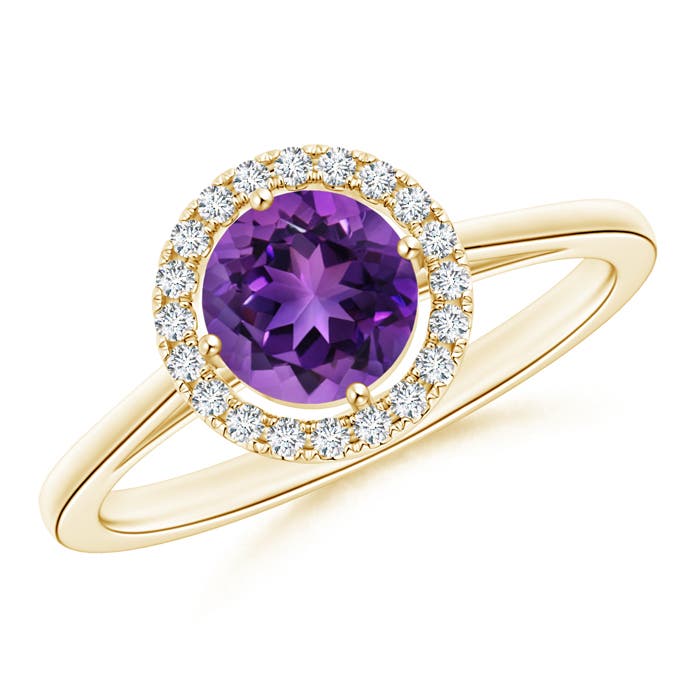 AAAA - Amethyst / 0.92 CT / 14 KT Yellow Gold