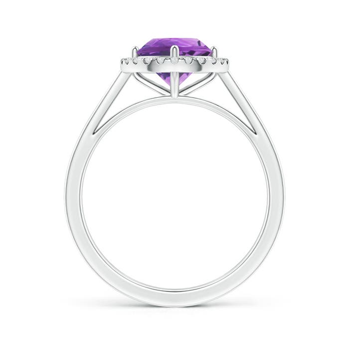 AA - Amethyst / 1.29 CT / 14 KT White Gold