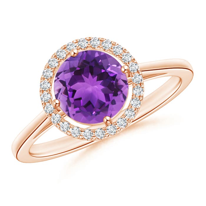 AAA - Amethyst / 1.29 CT / 14 KT Rose Gold