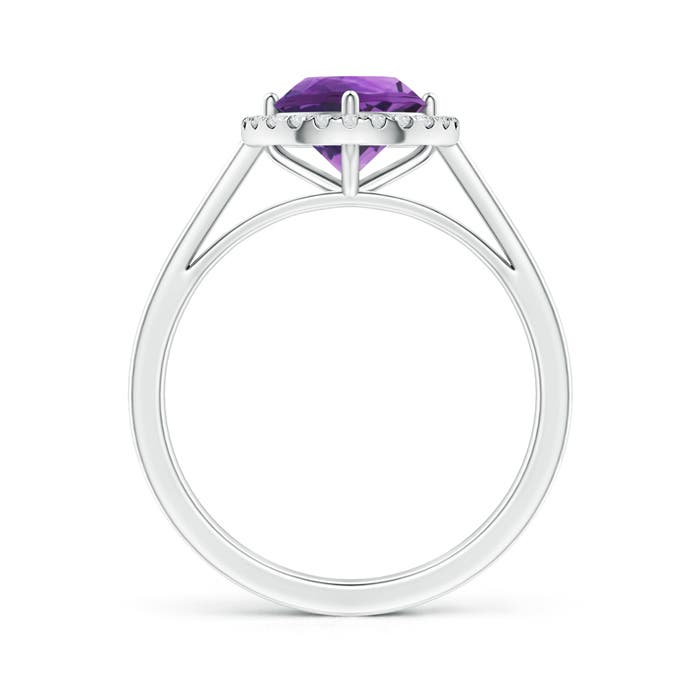 AAA - Amethyst / 1.29 CT / 14 KT White Gold