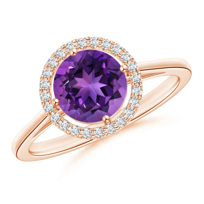 AAAA - Amethyst / 1.29 CT / 14 KT Rose Gold