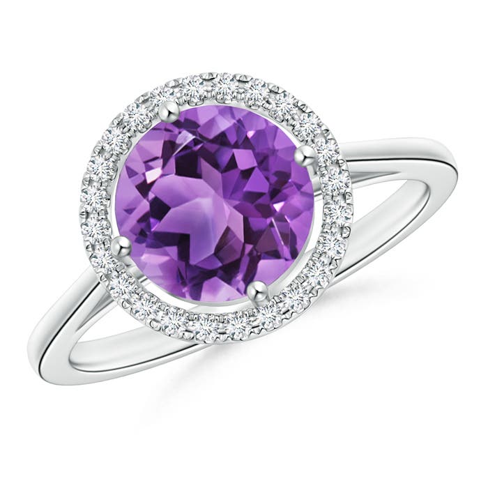 AA - Amethyst / 1.84 CT / 14 KT White Gold