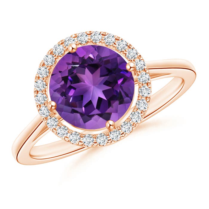 AAAA - Amethyst / 1.84 CT / 14 KT Rose Gold