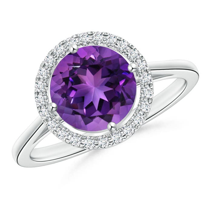 AAAA - Amethyst / 1.84 CT / 14 KT White Gold