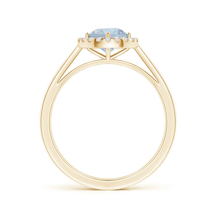 A - Aquamarine / 0.84 CT / 14 KT Yellow Gold