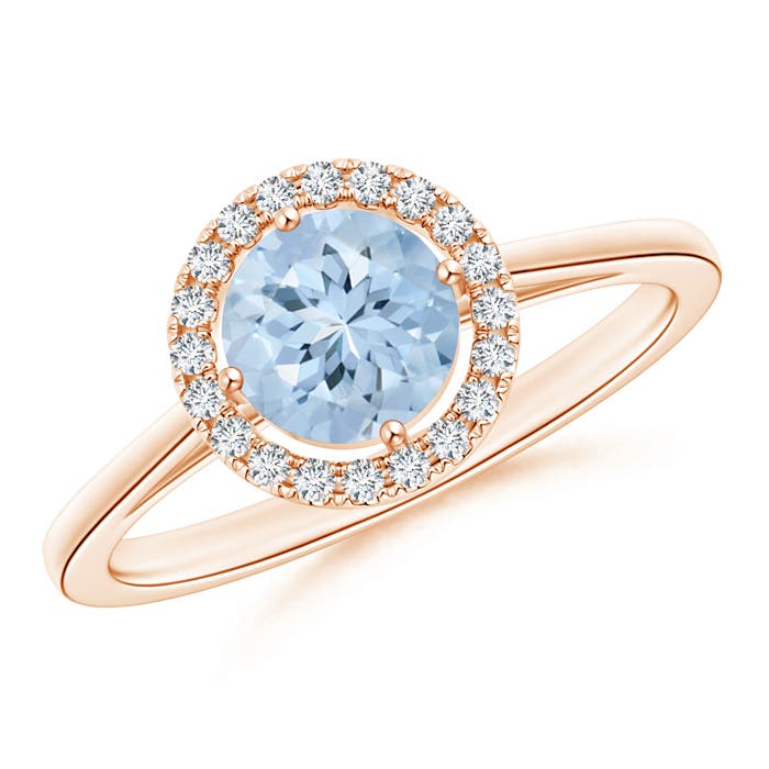 AA - Aquamarine / 0.84 CT / 14 KT Rose Gold