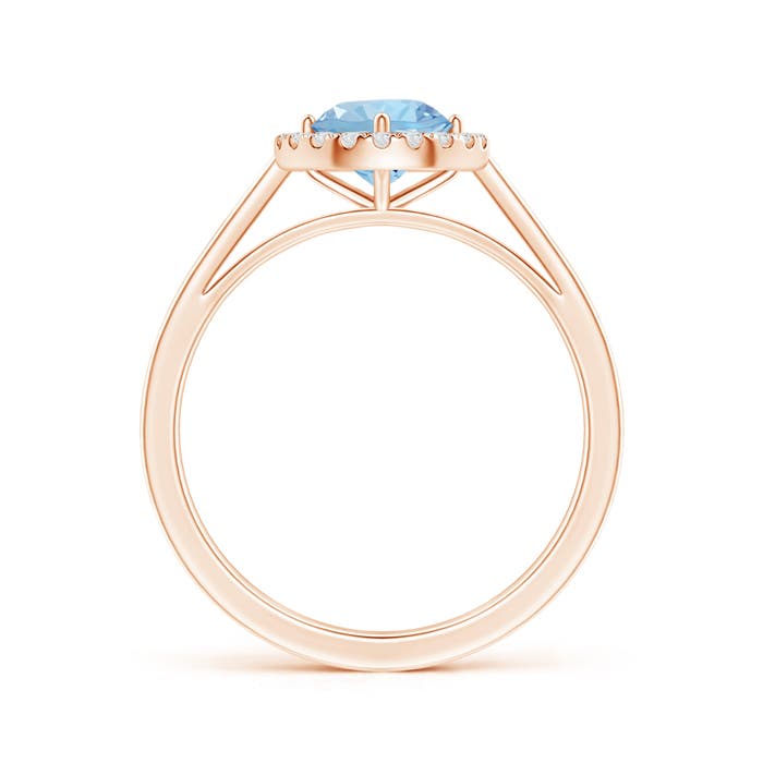 AAA - Aquamarine / 0.84 CT / 14 KT Rose Gold