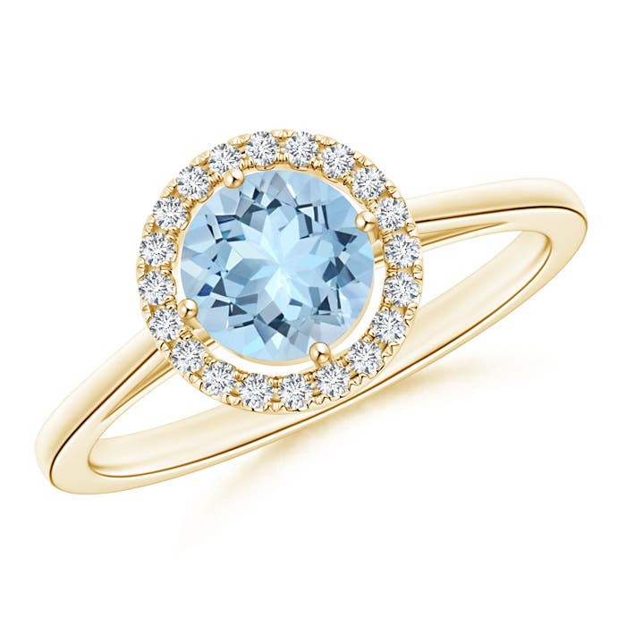 AAA - Aquamarine / 0.84 CT / 14 KT Yellow Gold