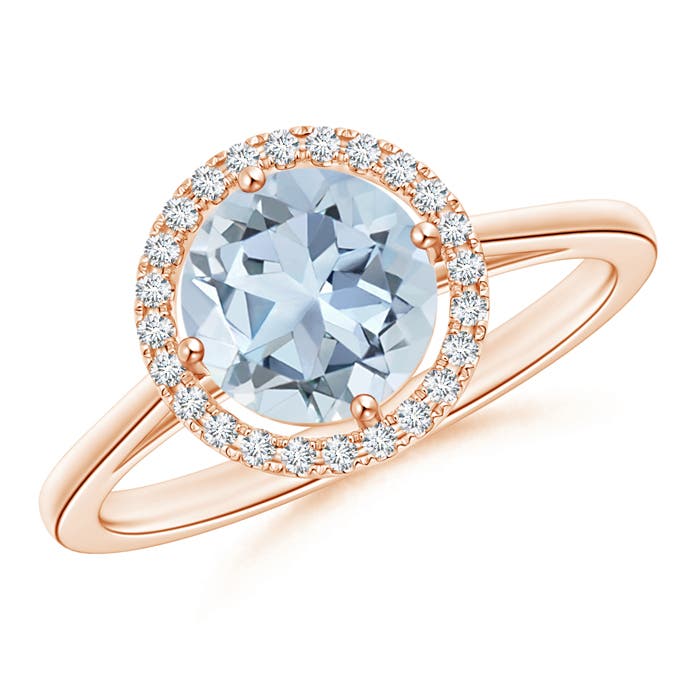 A - Aquamarine / 1.26 CT / 14 KT Rose Gold