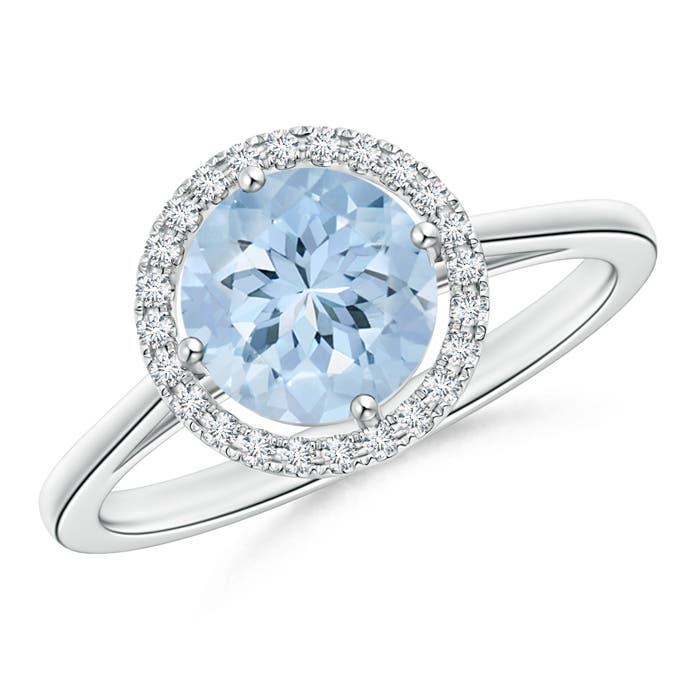 AA - Aquamarine / 1.26 CT / 14 KT White Gold