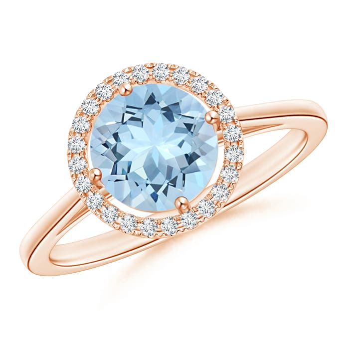 AAA - Aquamarine / 1.26 CT / 14 KT Rose Gold