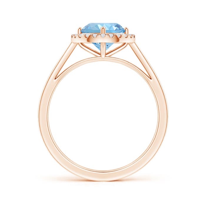 AAAA - Aquamarine / 1.26 CT / 14 KT Rose Gold