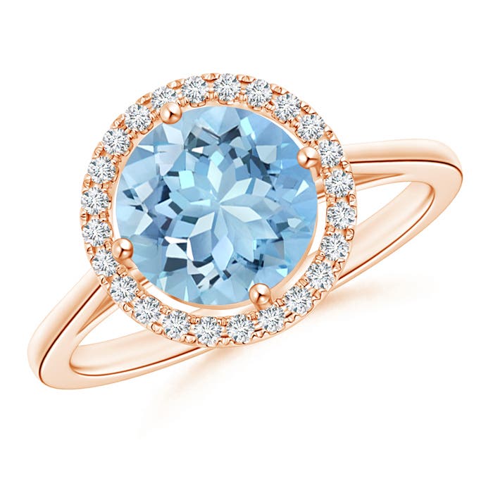 AAAA - Aquamarine / 1.74 CT / 14 KT Rose Gold