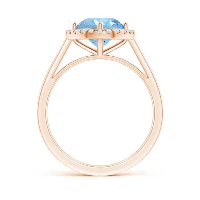 AAAA - Aquamarine / 1.74 CT / 14 KT Rose Gold