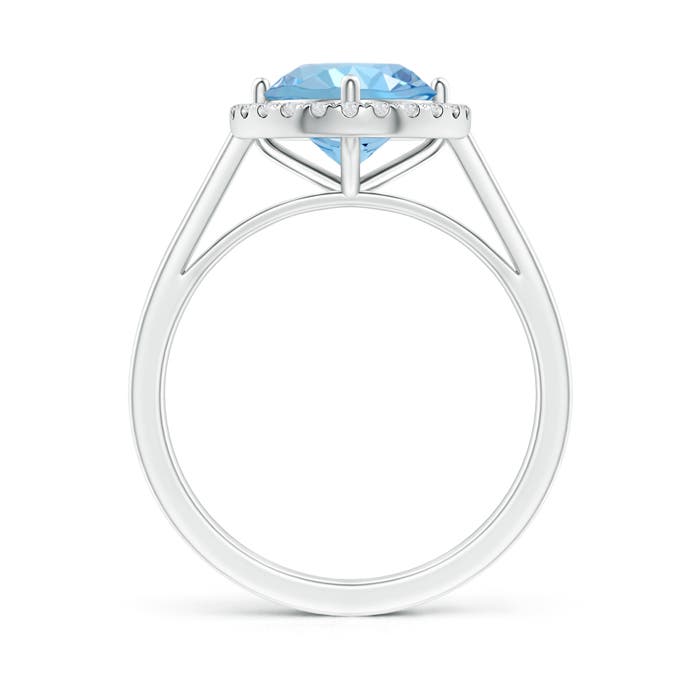 AAAA - Aquamarine / 1.74 CT / 14 KT White Gold