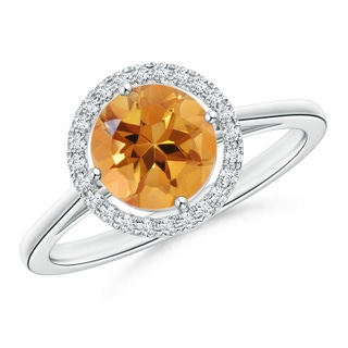 Round AA Citrine