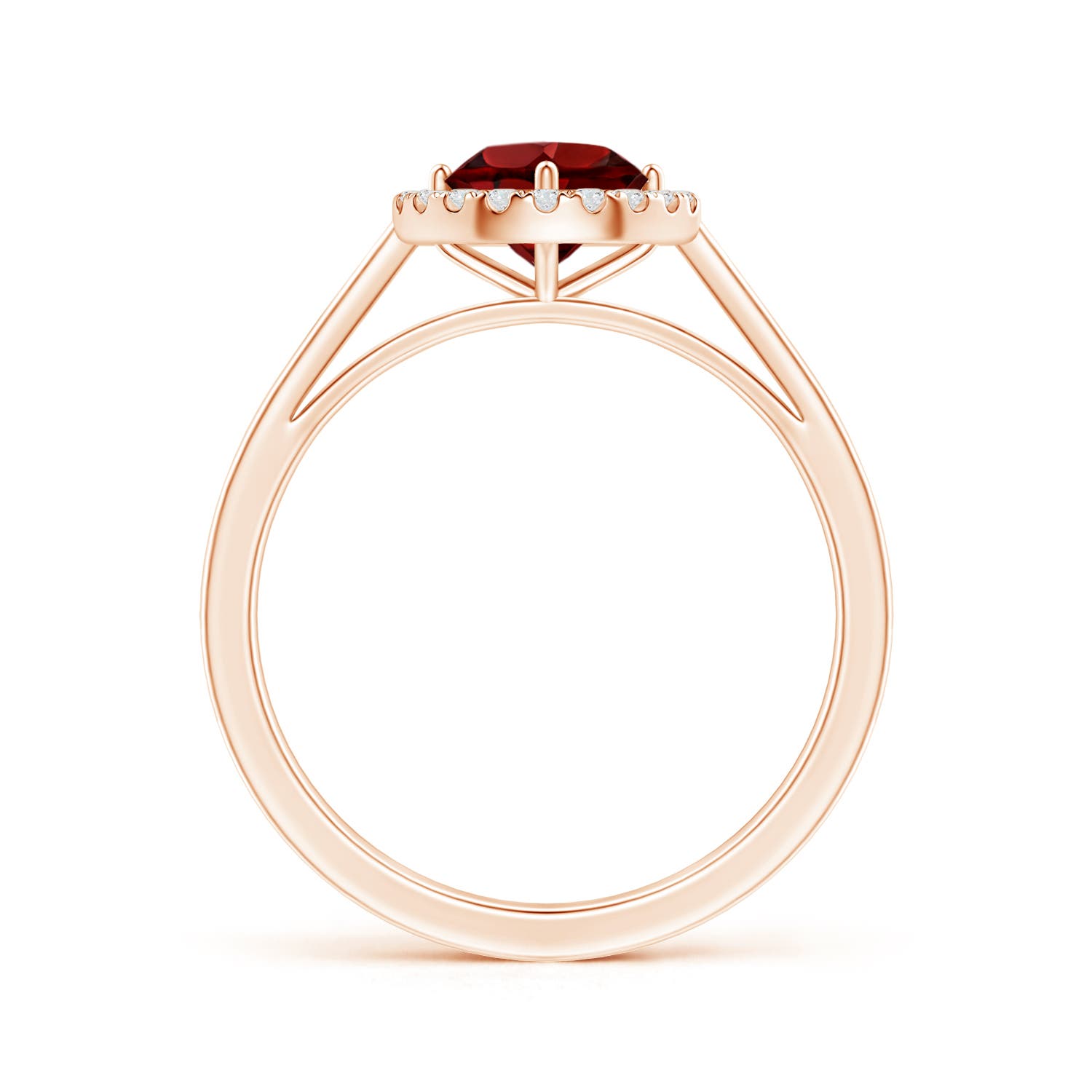 AAAA - Garnet / 1.12 CT / 14 KT Rose Gold