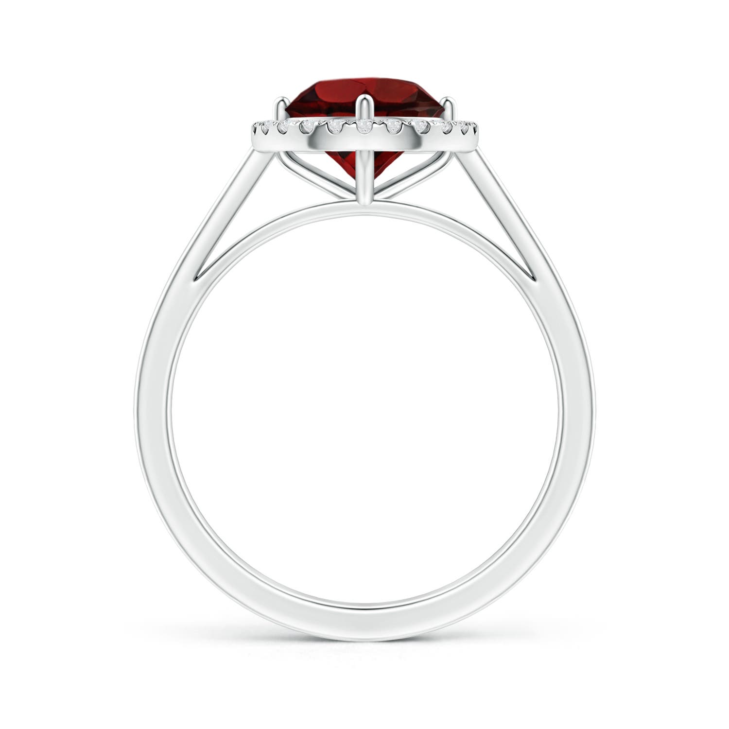 AAA - Garnet / 1.64 CT / 14 KT White Gold