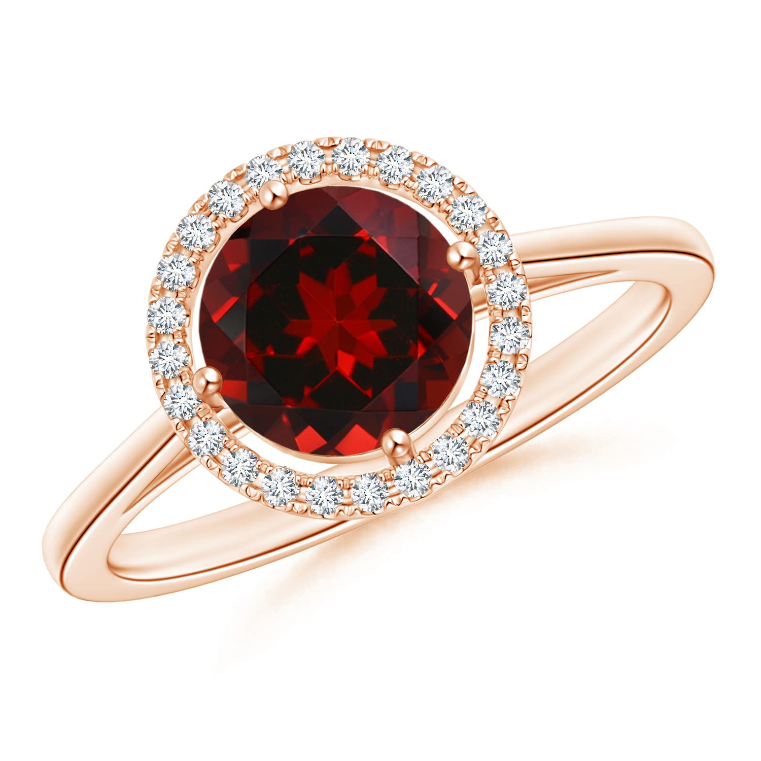 AAAA - Garnet / 1.64 CT / 14 KT Rose Gold