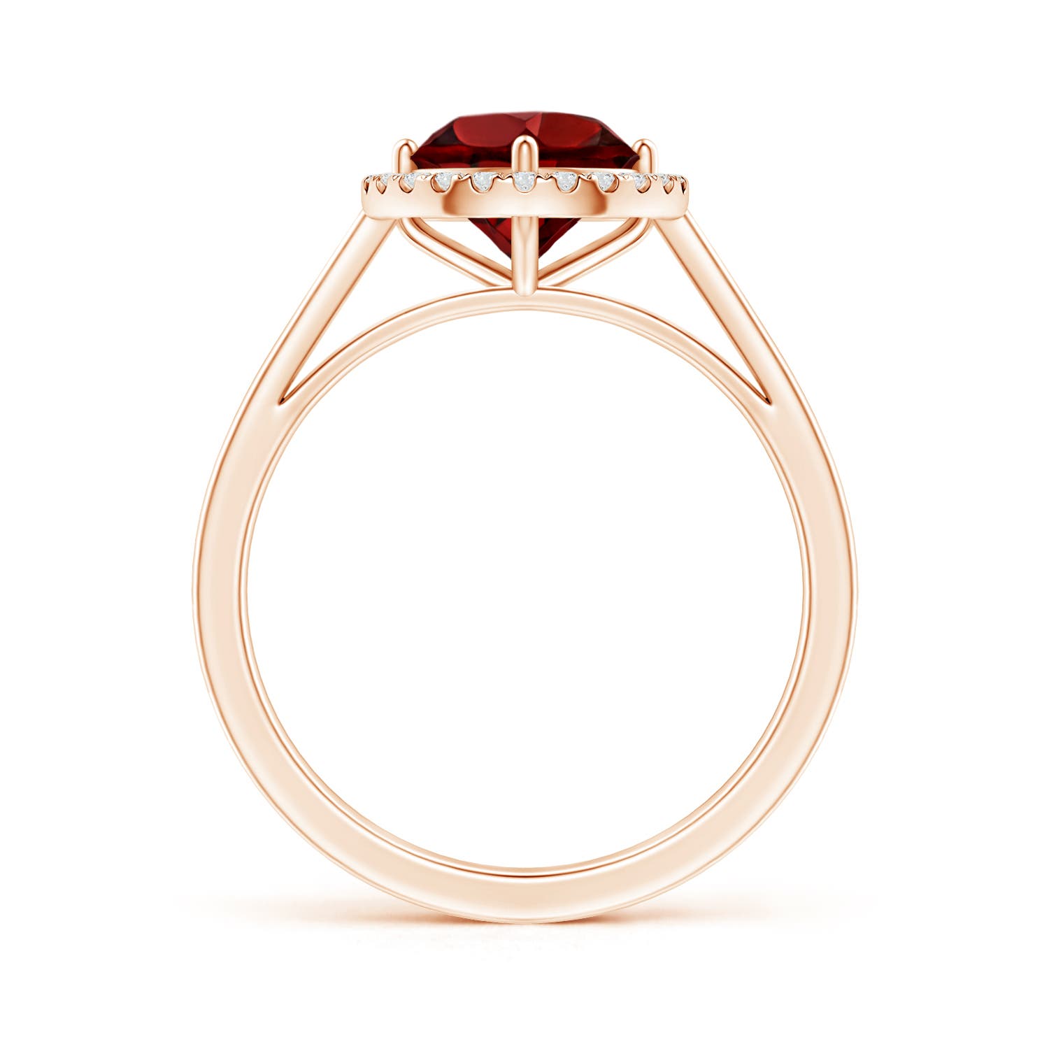 AAAA - Garnet / 1.64 CT / 14 KT Rose Gold